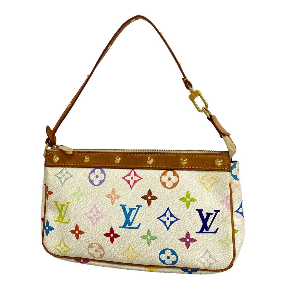 Louis Vuitton Monogram Multicolor Pochette Accessoires M92649 (Blanc) - Women...